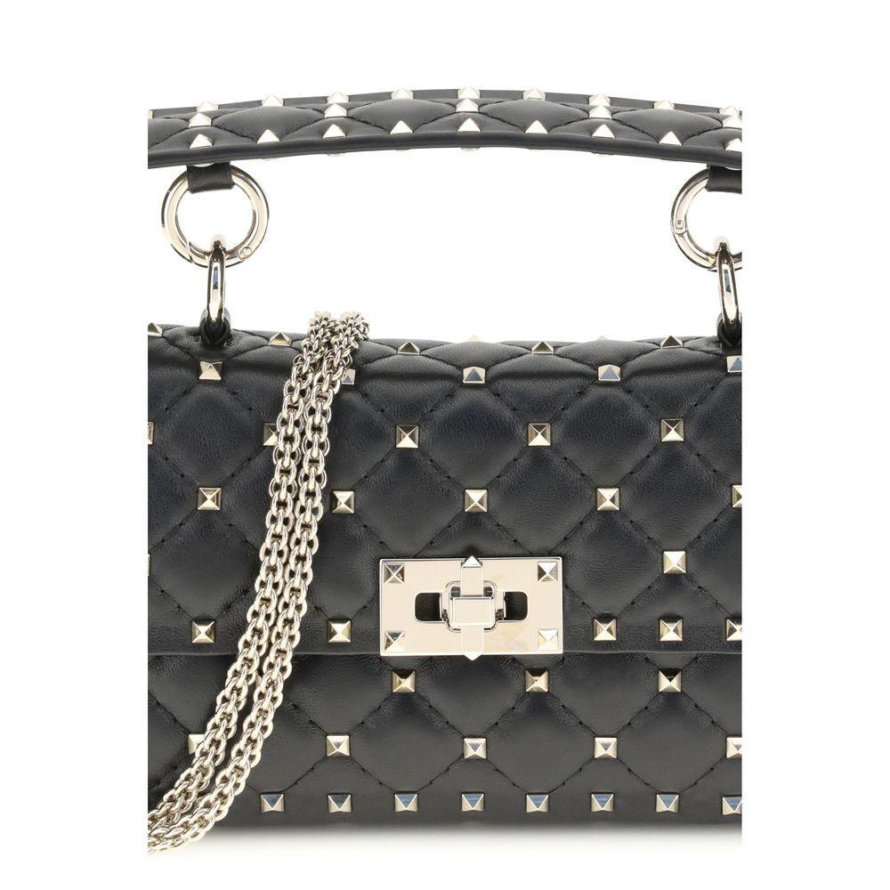 Valentino Garavani Small Leather Rockstud Spike Handbag VA7W2B0123NAP0NOBB