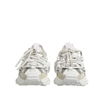 Dolce & Gabbana White Silver Low Top SPACE Men Sneakers Shoes