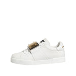 Dolce & Gabbana White Logo Plaque Low Top Men Sneakers Shoes