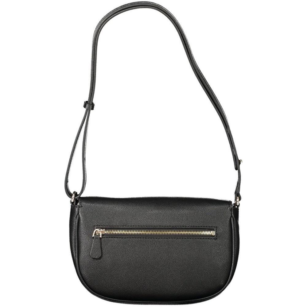 Front view with bag zipped and handles upright.