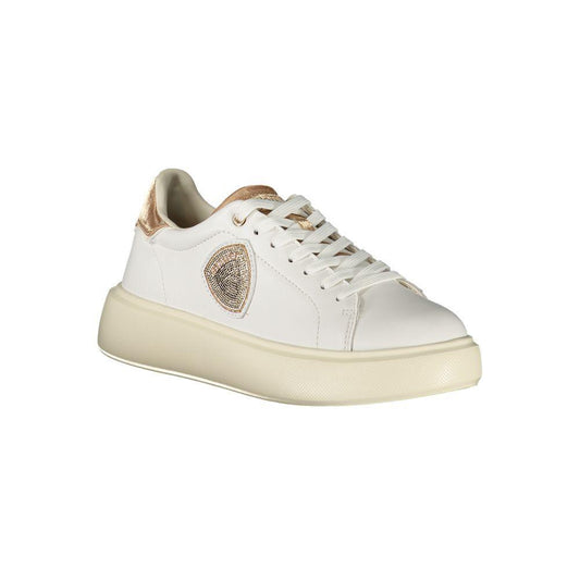 Blauer White Leather Women Sneaker BL-39223-EU36/US6