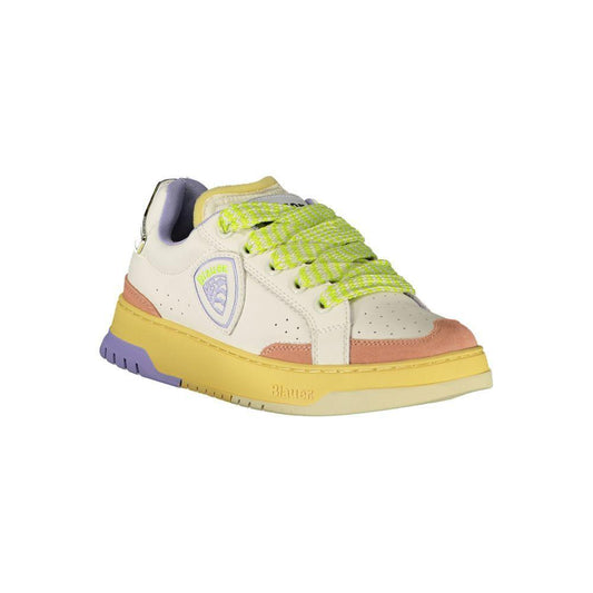 Blauer White Leather Women Sneaker BL-39228-EU36/US6