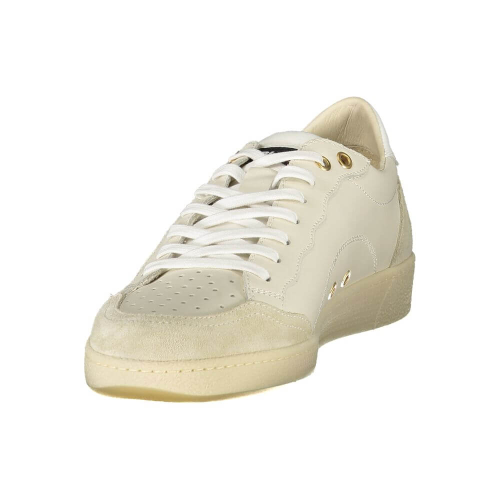 Blauer White Polyester Sneaker