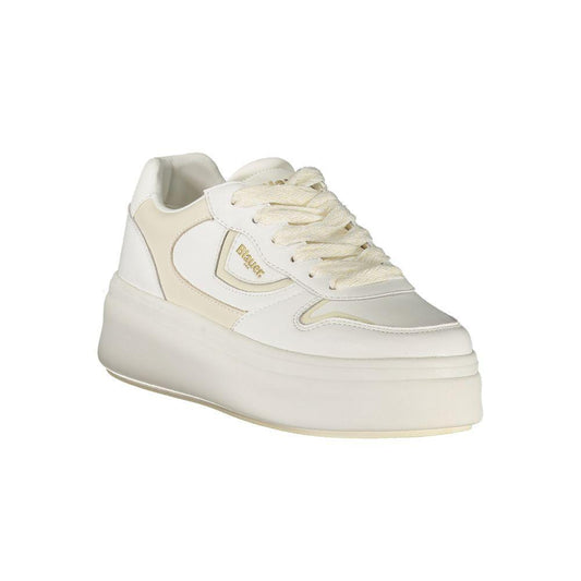 Blauer White Leather Women Sneaker BL-39258-EU36/US6