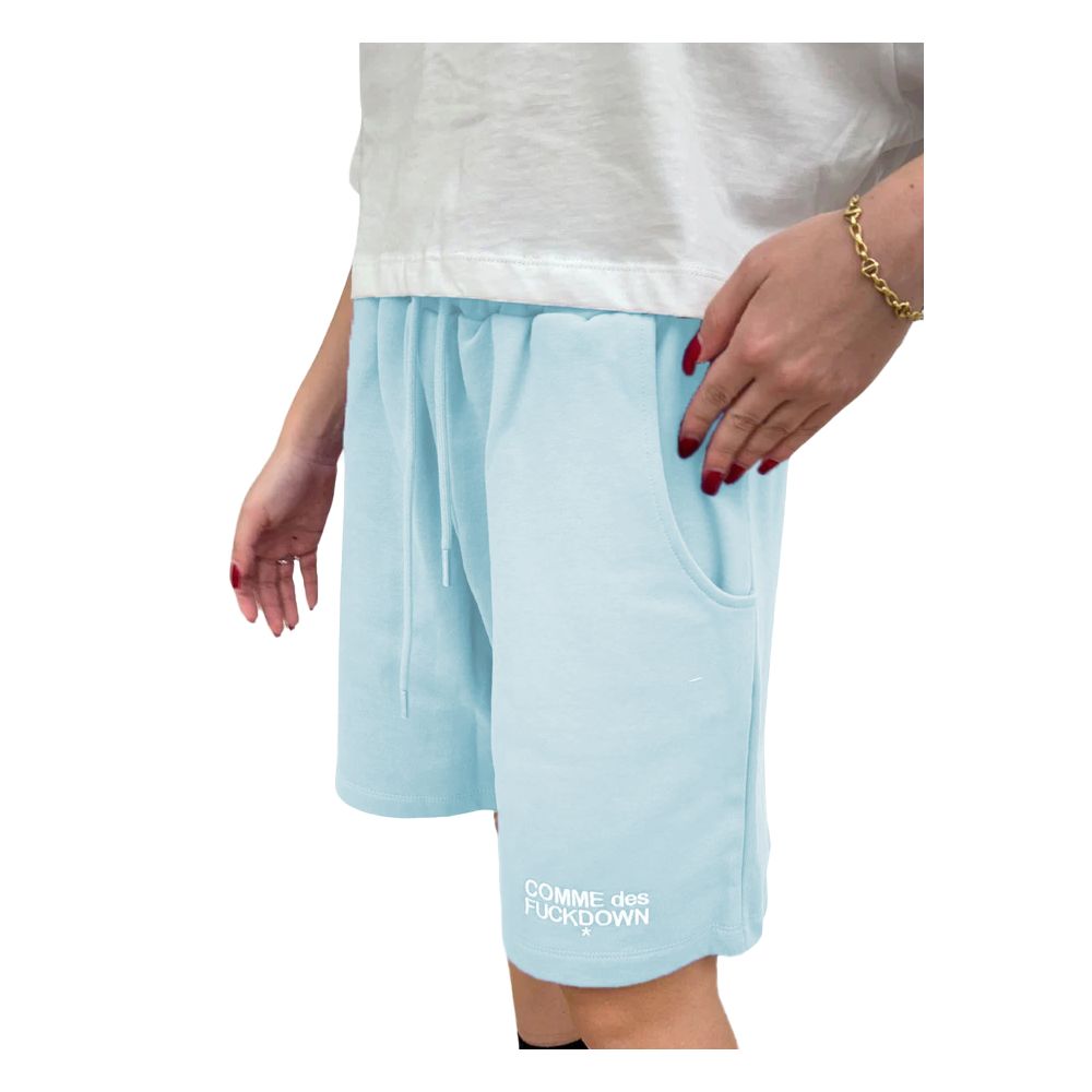 Comme Des Fuckdown Blue Cotton Short