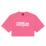 Comme Des Fuckdown Fuchsia Cotton Tops & T-Shirt
