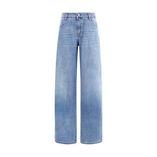 Ermanno Scervino Wide leg Jeans ER-D477P367GKW94037-IT38 | S