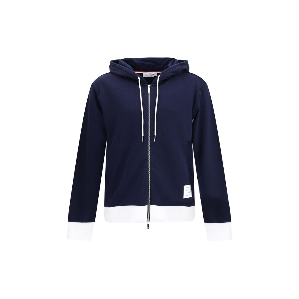 Thom Browne Blue Cotton Sweatshirt