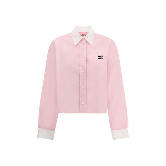 Miu Miu Cropped Shirt MI-MK1971SOOO10RGF0028-IT38 | S