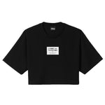 Comme Des Fuckdown Black Cotton Tops & T-Shirt CO-15821-S
