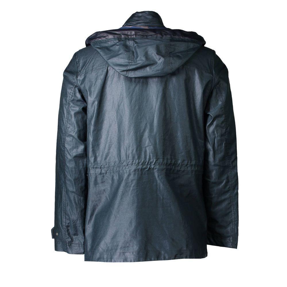 Front view with bag zipped and handles upright.