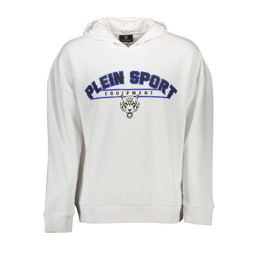 Plein Sport White Cotton Men Sweater
