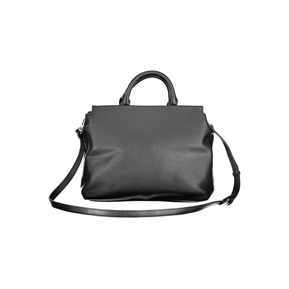 Front view with bag zipped and handles upright.