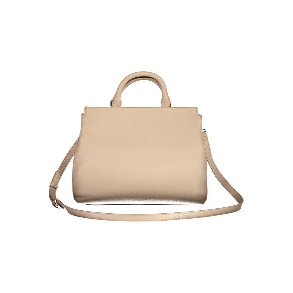 Front view with bag zipped and handles upright.