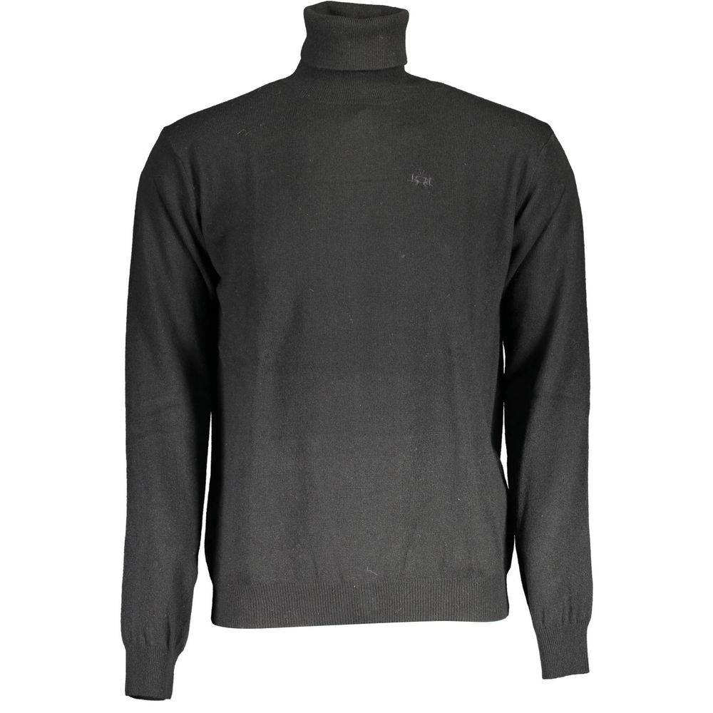 La Martina Black Wool Sweater