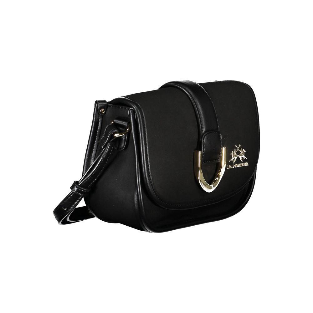 Front view with bag zipped and handles upright.