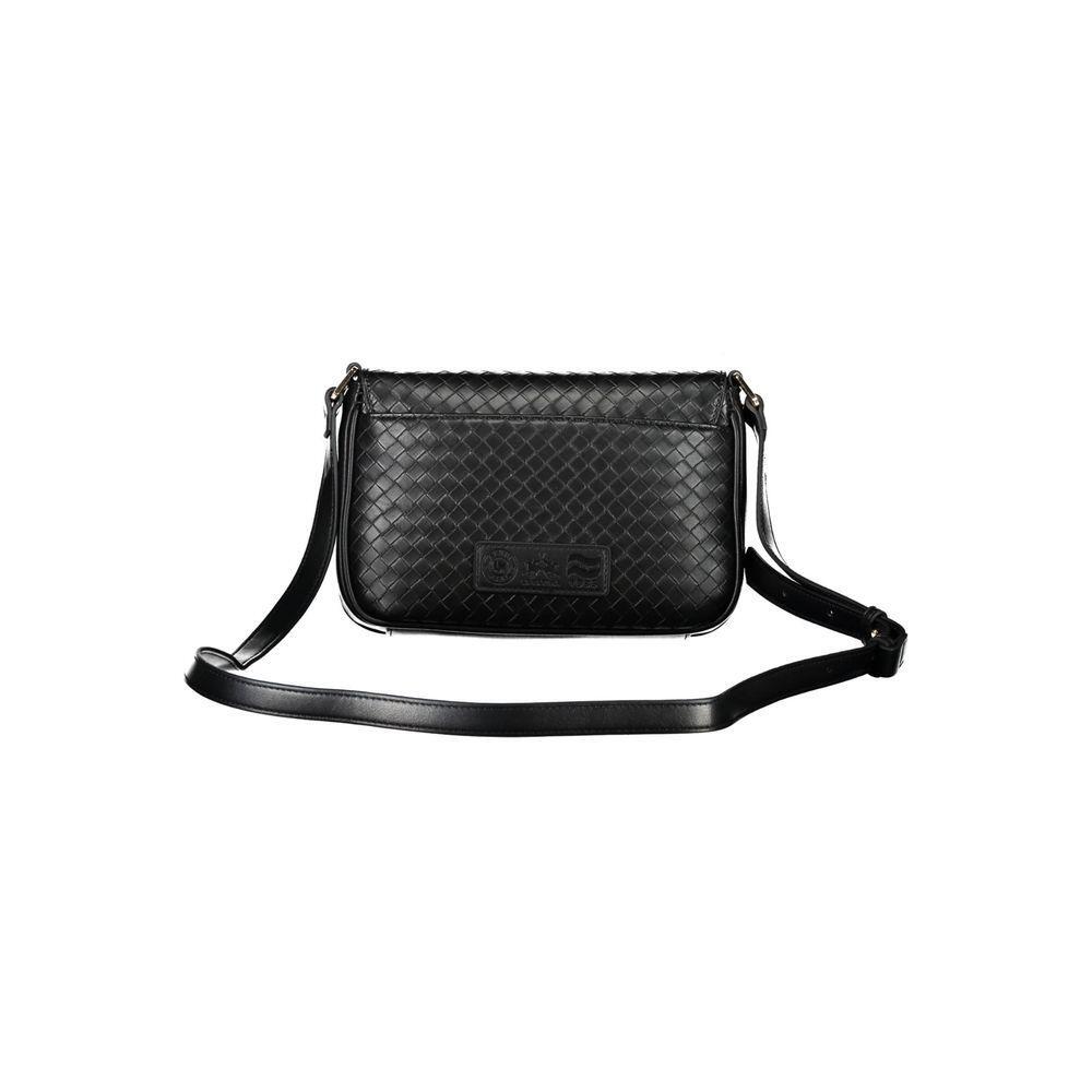 Front view with bag zipped and handles upright.