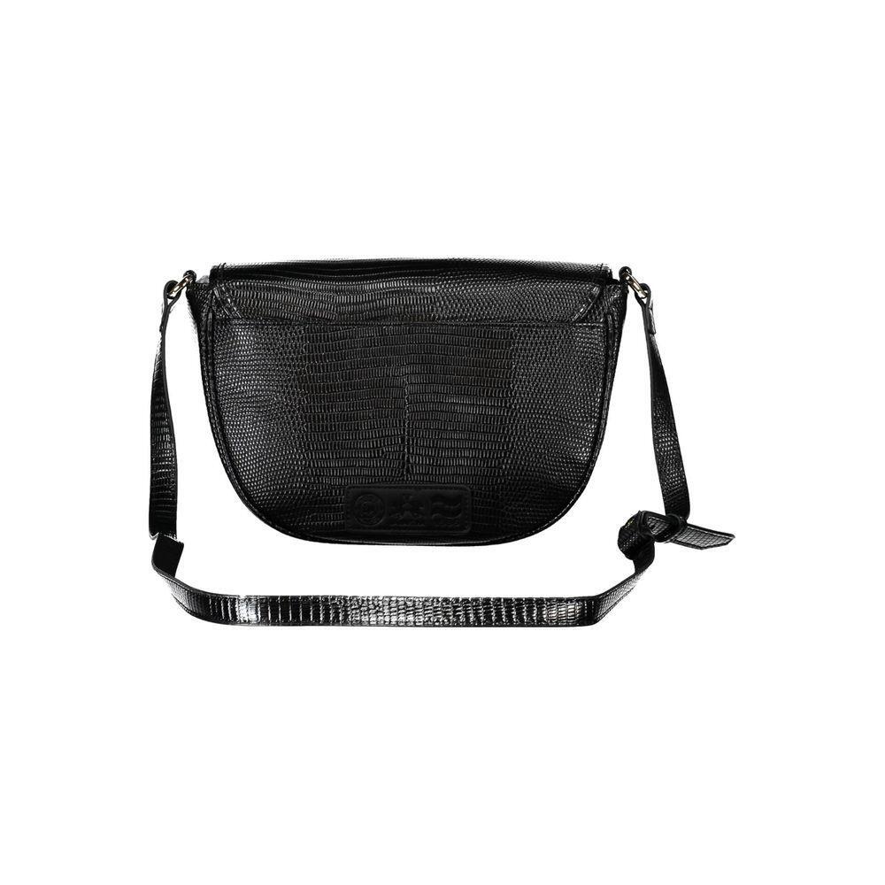 Front view with bag zipped and handles upright.