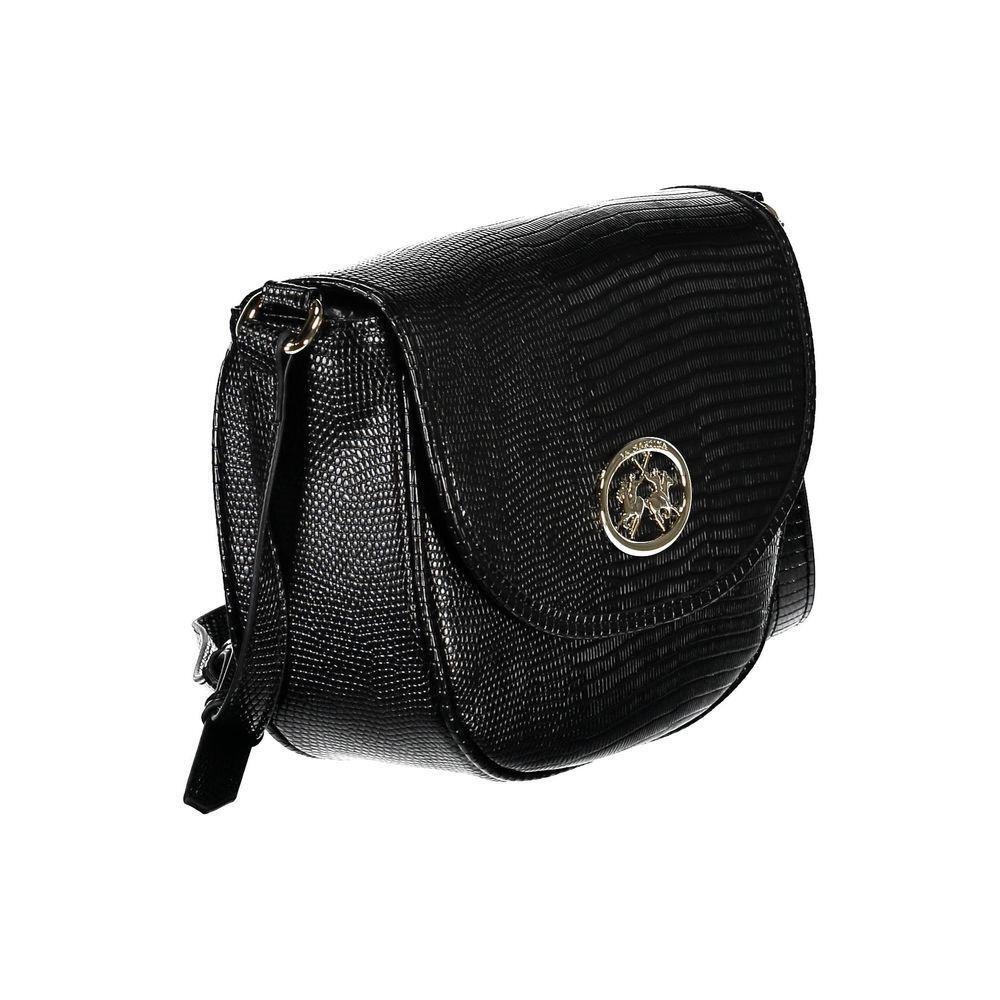 Front view with bag zipped and handles upright.