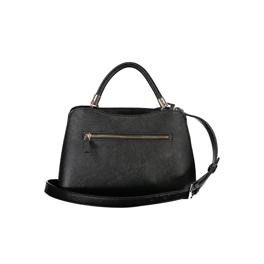 Front view with bag zipped and handles upright.