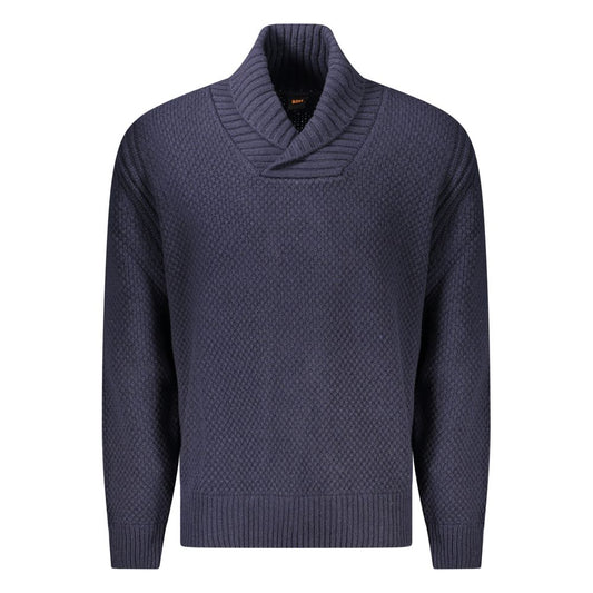 Hugo Boss Blue Wool Sweater BO-34606-S