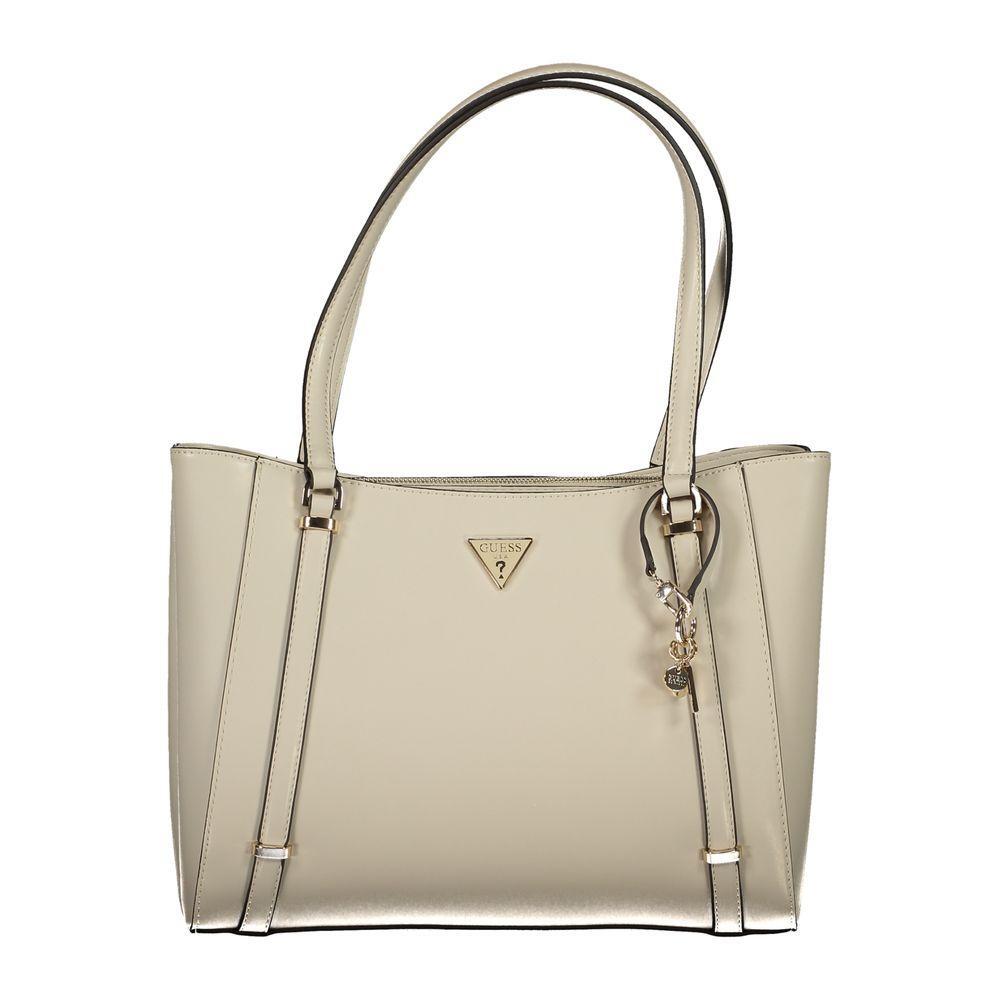 Front view with bag zipped and handles upright.
