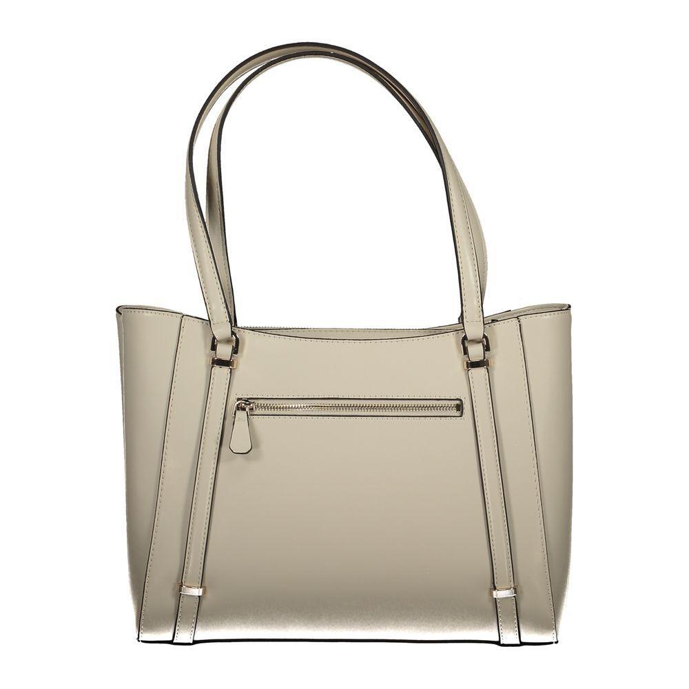 Front view with bag zipped and handles upright.