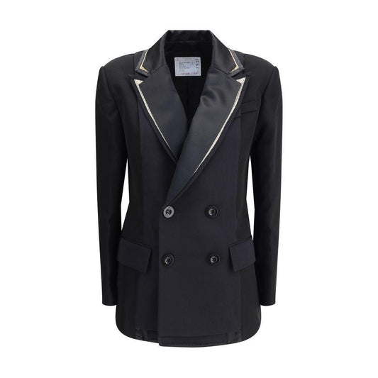 Sacai Double-breasted Blazer with double revers SA-2507937001-2