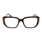Marciano by Guess Purple Women Glasses Frame in full-rim acetate, rectangular shape with demo lenses. Includes branded case. Size 52-17-140.