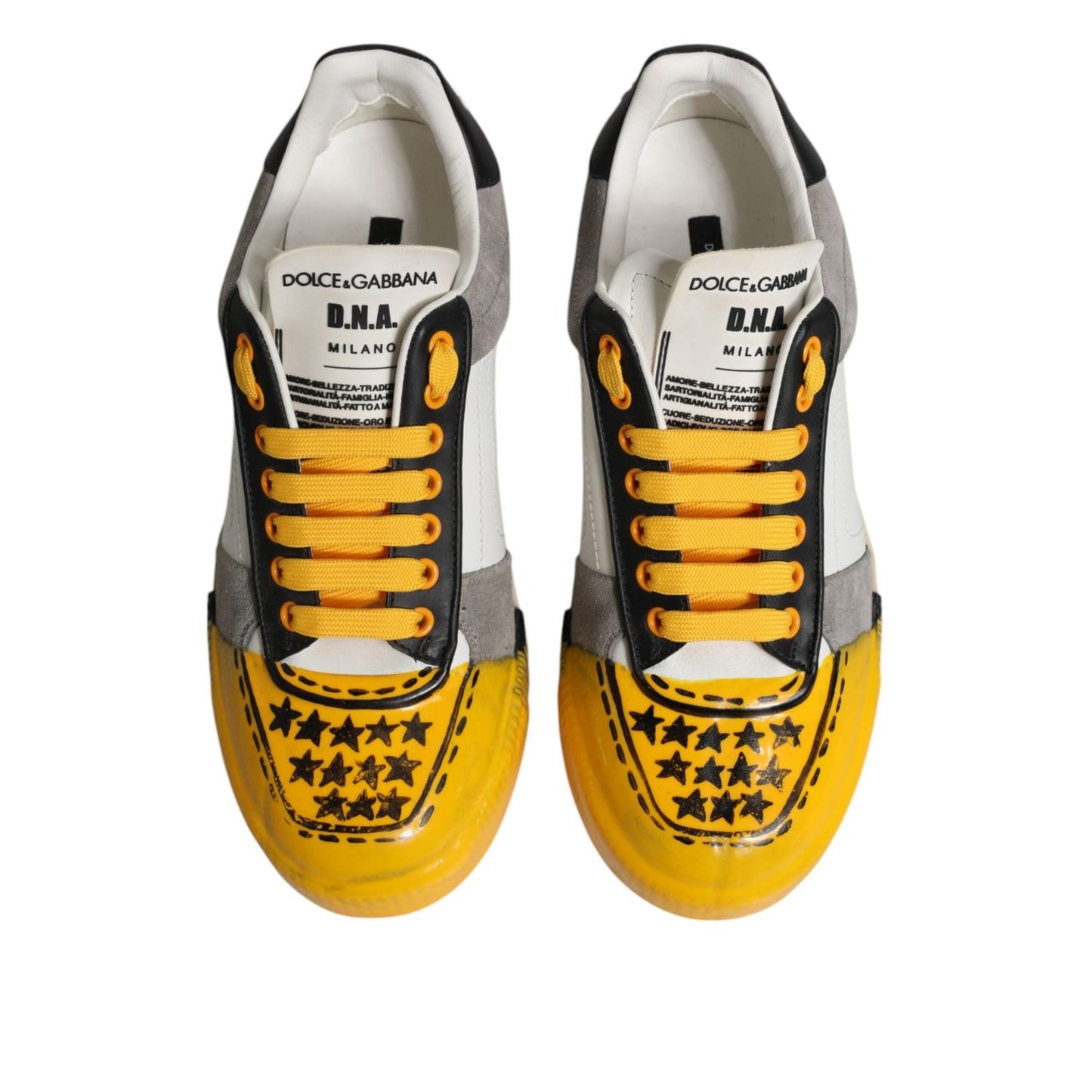 Dolce & Gabbana Multicolor MIAMI Low Top Sneakers Shoes MV7376-40.5