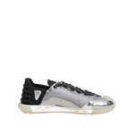 Dolce & Gabbana Black Silver NS1 Men Low Top Sneakers Shoes