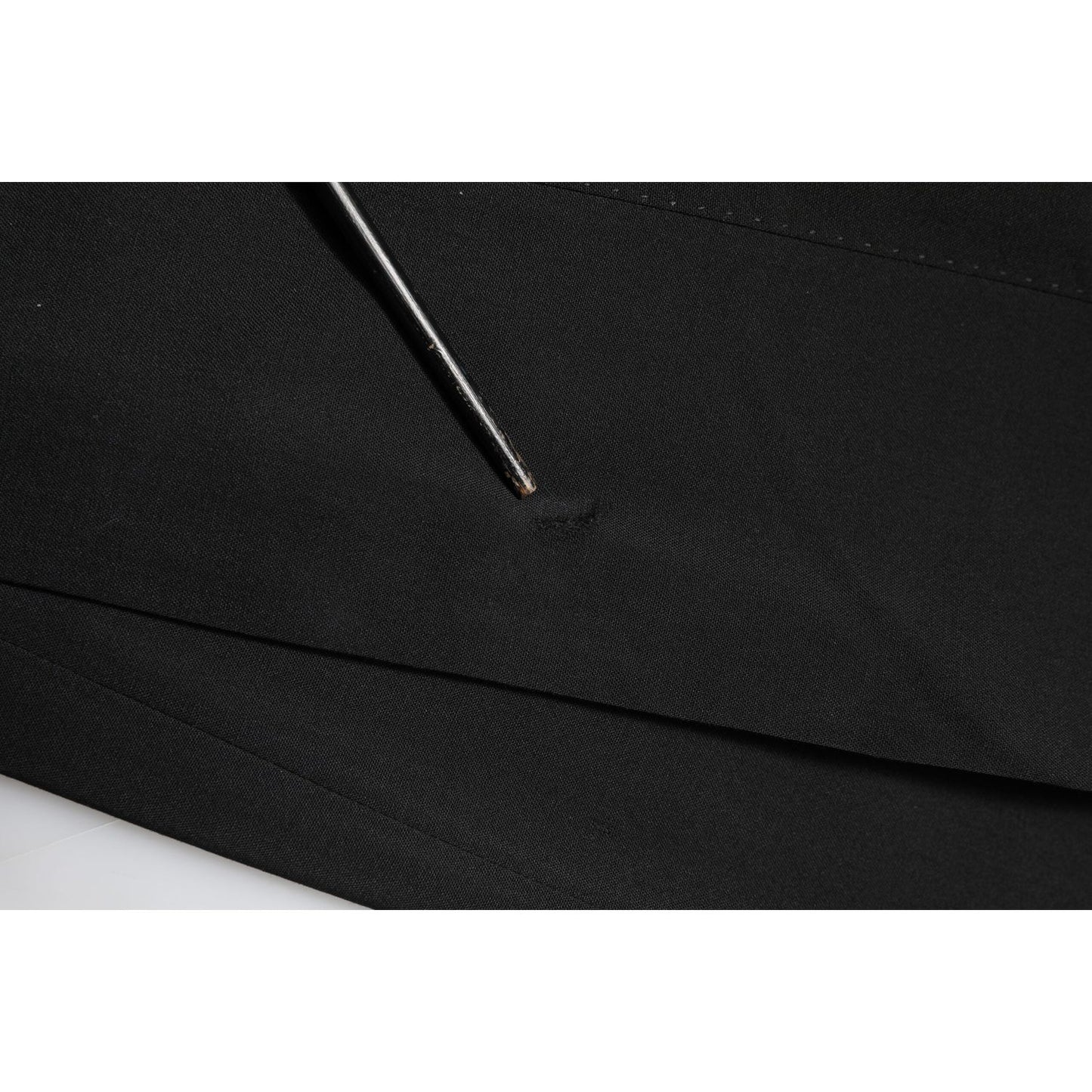 Dolce & Gabbana Black Wool Tapered Formal Men Dress Pants PAN76635-48