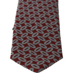 Dolce & Gabbana Elegant Red Printed Silk Neck Tie Necktie Dolce & Gabbana Dark Slate Gray