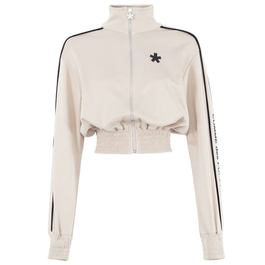 Comme Des Fuckdown Beige Cotton Sweater CO-15817-S