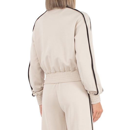 Comme Des Fuckdown Beige Cotton Sweater CO-15817-S