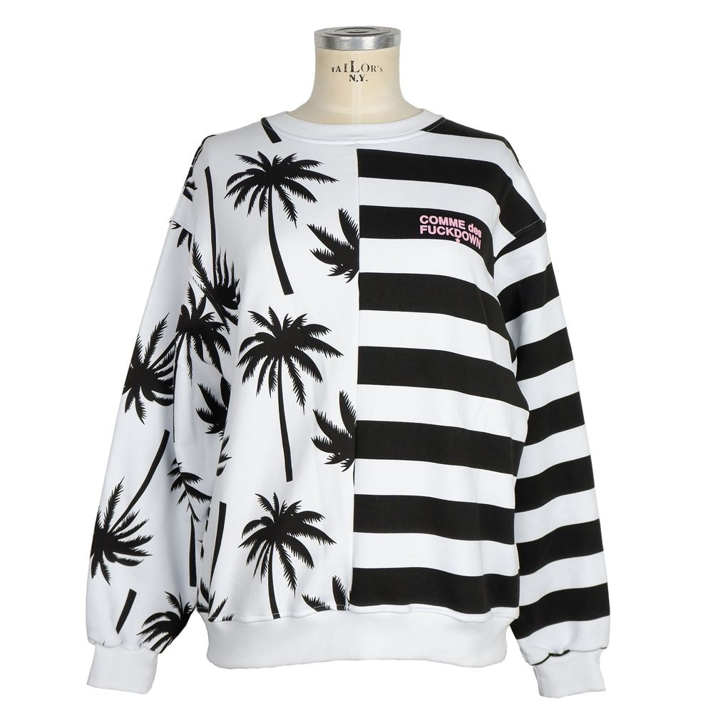 Comme Des Fuckdown Black Cotton Sweater CO-9587-S