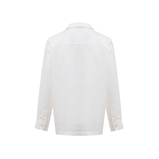 Gran Sasso White Linen Shirt GR-9480666-IT50 | L