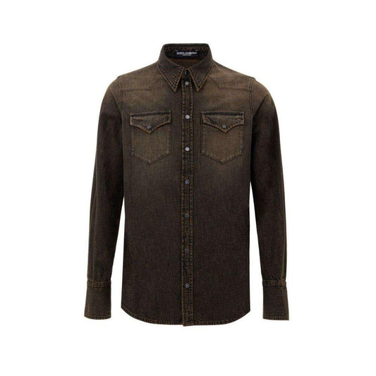 Dolce & Gabbana Brown Cotton Denim DO-9660664-IT40 | M