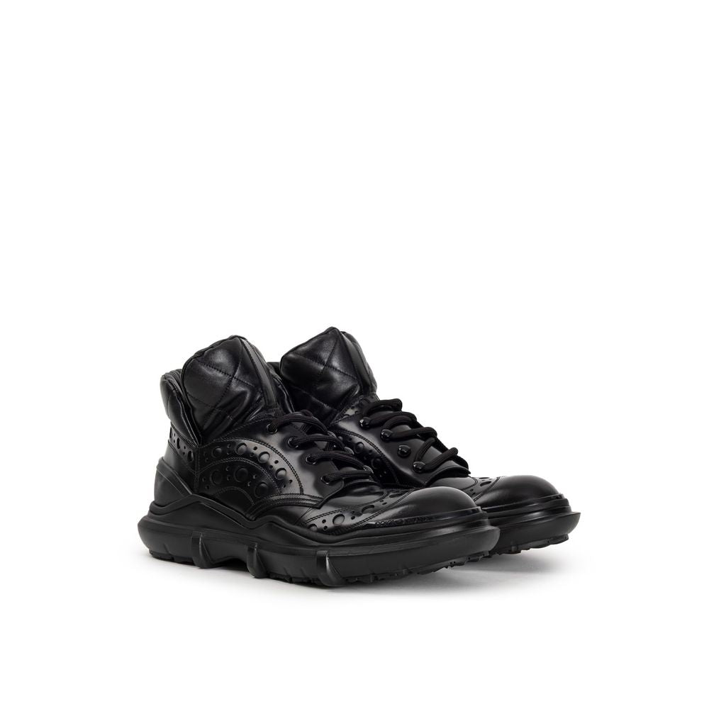 Dolce & Gabbana Black Leather Oxfords And Derby DO-9577676-EU42/US9