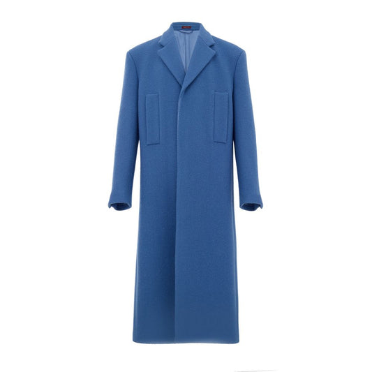 Gucci Blue Wool Coat GU-985620051550-IT50 | L
