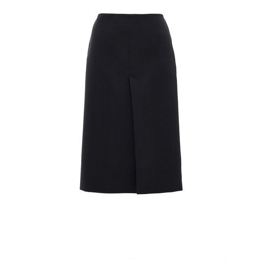 Gucci Black Wool Skirt GU-9793676-IT42|M
