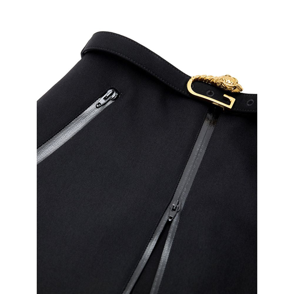Gucci Black Wool Skirt GU-9803676-IT42|M