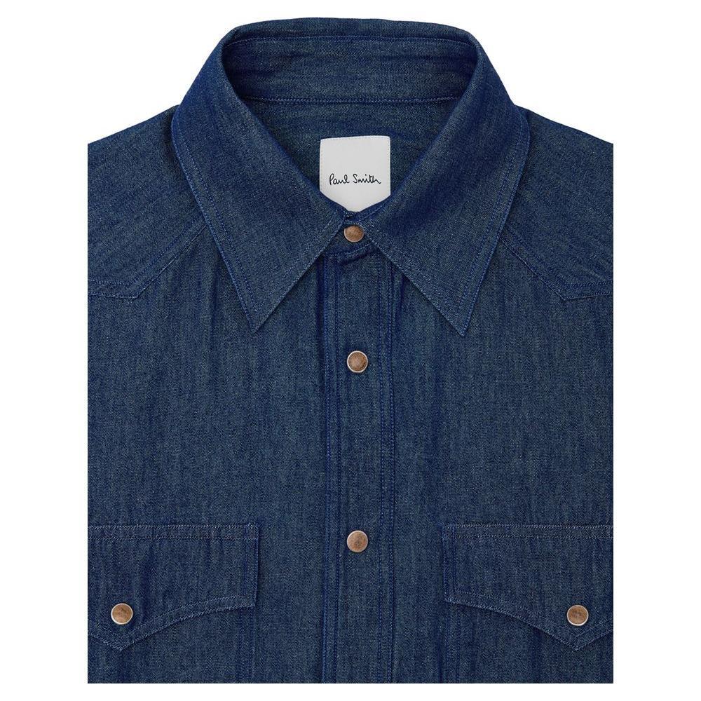 Paul Smith Blue Cotton Denim PA-9949673-XL