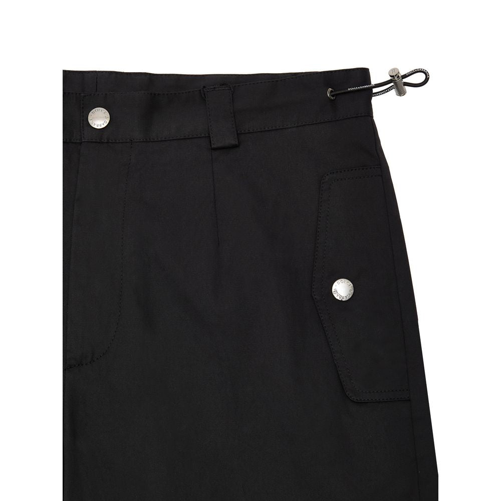 Dolce & Gabbana Black Cotton Cargo Pant DO-9945676-IT48 | M