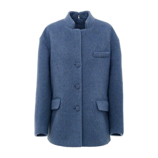 Gucci Light Blue Wool Jackets & Coat GU-985820051580-IT44|L
