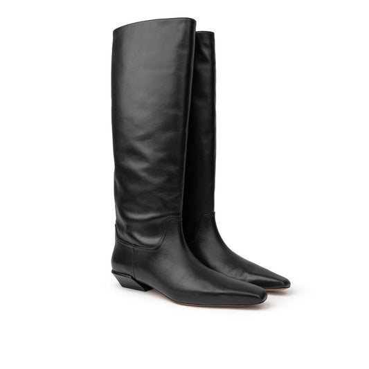 Paris Texas Black Leather Boot PA-9994676-EU41/US11