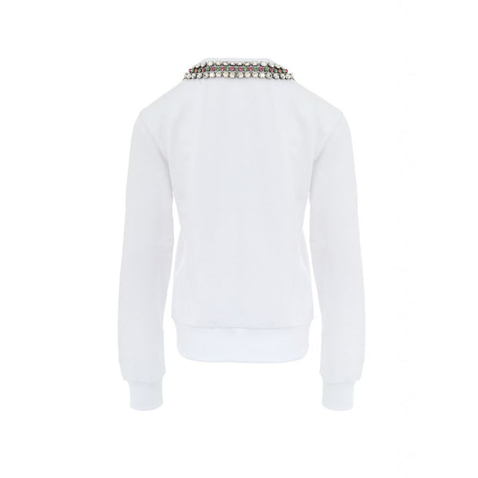 Gucci White Cotton Sweatshirt GU-9853666-L