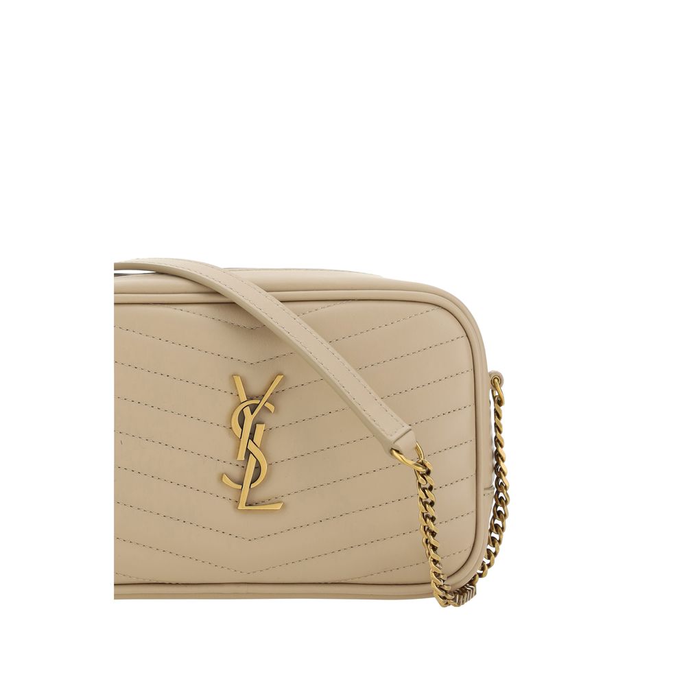 Saint Laurent Beige Calf Leather Bos Taurus Shoulder Bag