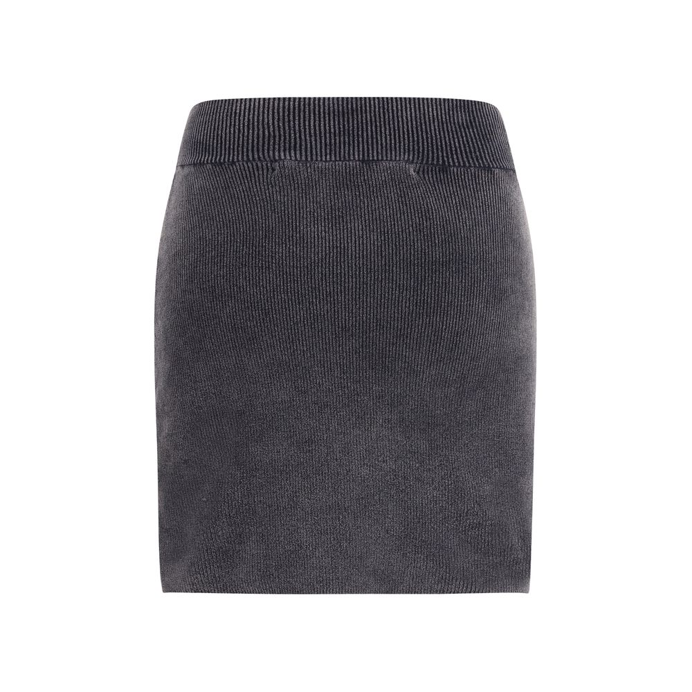 Alexander Wang Gray Cotton Mini Skirt