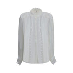 Chloé Ruffled silk muslin and lace Blouse CH-CH25AHT38917107-IT36 | XS